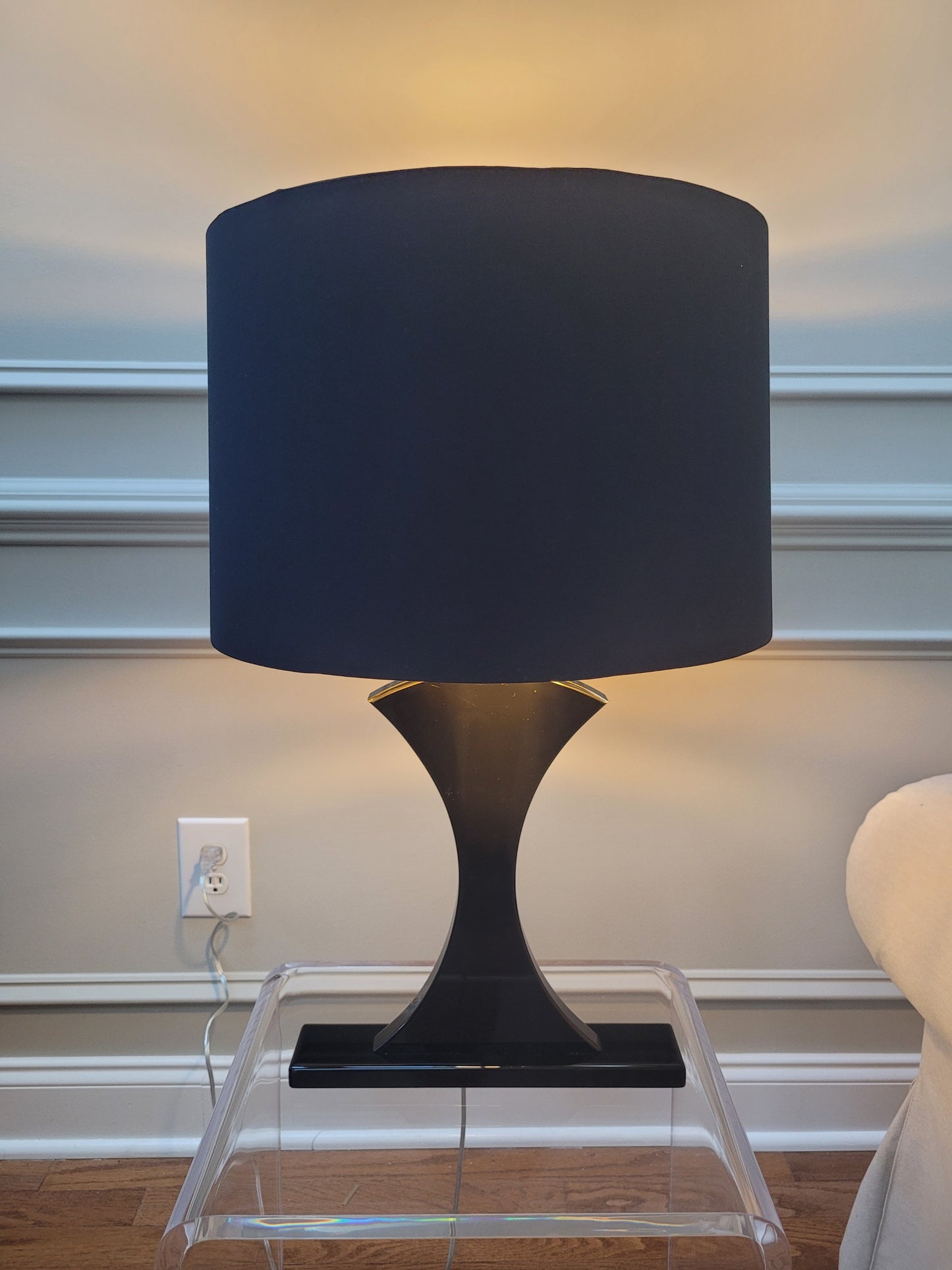 Mara Table Lamp with Black Shade/Gold Inside
